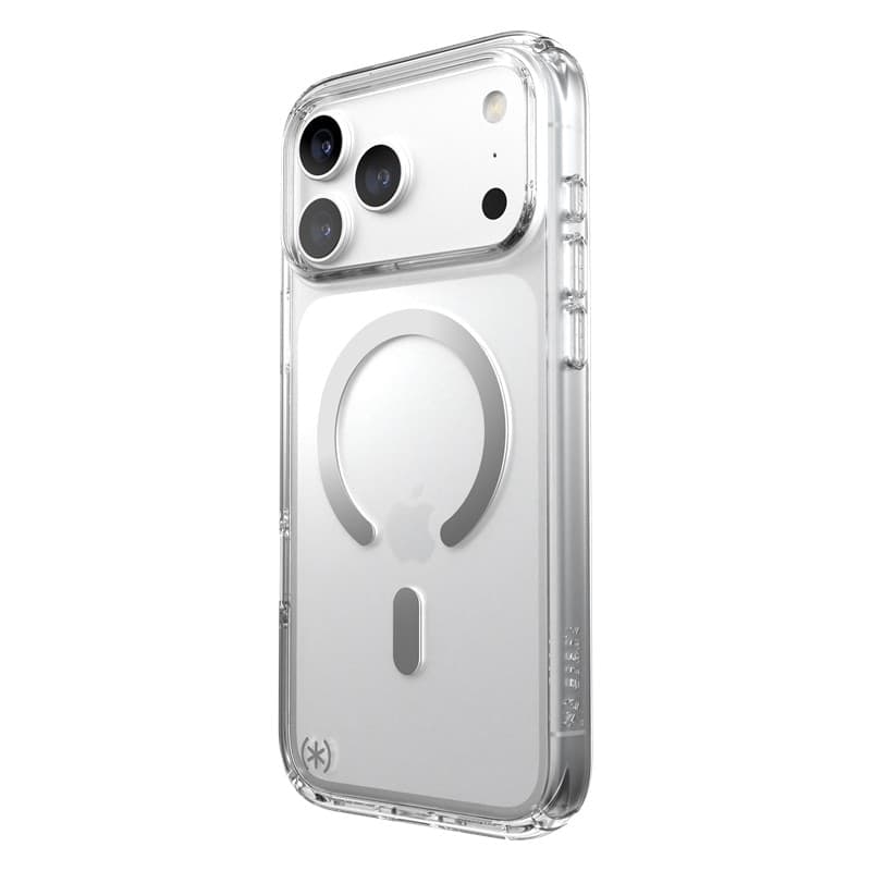 Speck Presidio Perfect Clear MagSafe - Custodia per iPhone 18 Pro Max / 17 Pro Max (Trasparente) - 14