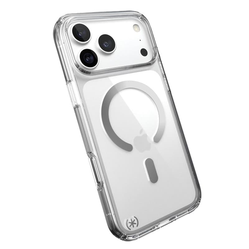 Speck Presidio Perfect Clear MagSafe - Custodia per iPhone 18 Pro Max / 17 Pro Max (Trasparente) - 6
