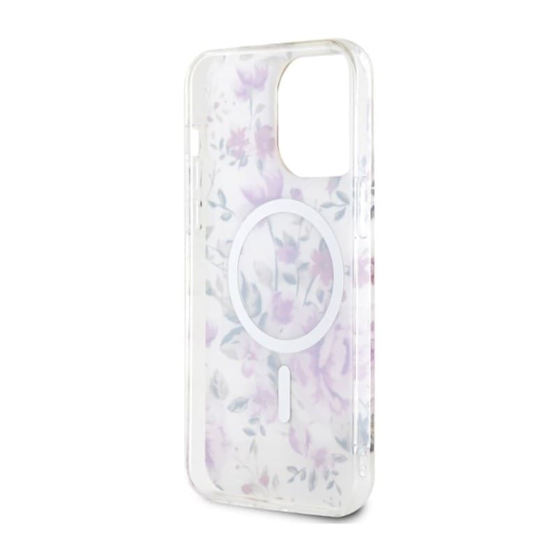 Guess Flower MagSafe - Case for iPhone 14 Pro Max (Transparent) - 7
