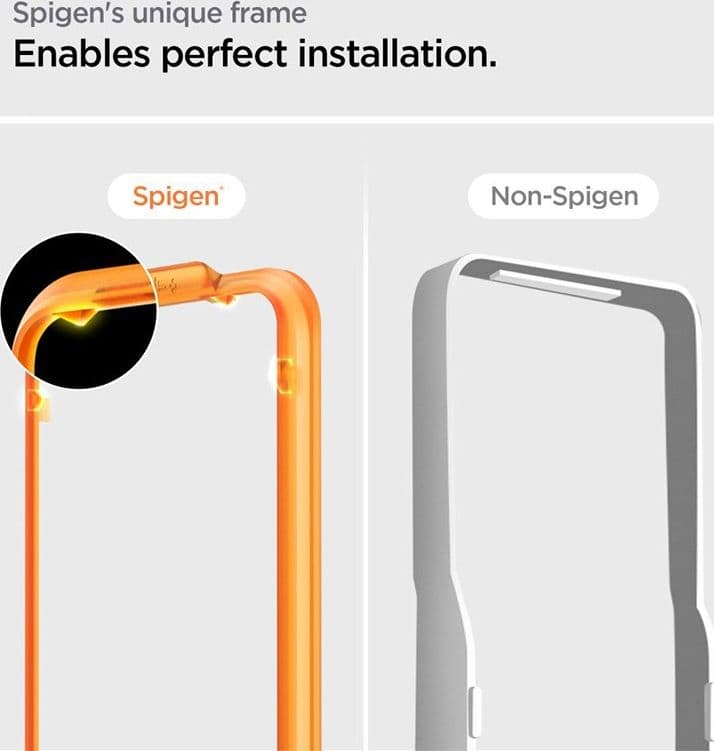 Spigen Alm Glass FC 2-Pack - Tempered Glass for iPhone 15 2pc (Black Frame) - 6