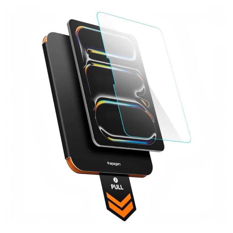 Spigen ALM Glas.tR T - Vetro temperato per Apple iPad Pro 11" (M5, 2025 / M4, 2024) (Trasparente) - 4