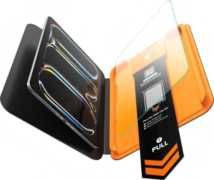 Spigen ALM Glas.tR T - Vetro temperato per Apple iPad Pro 11" (M5, 2025 / M4, 2024) (Trasparente) - 5