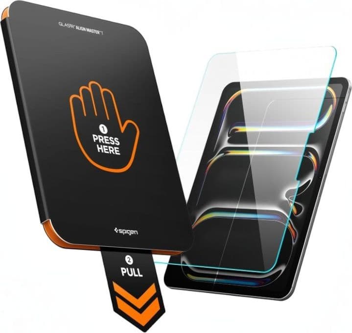 Spigen ALM Glas.tR T - Vetro temperato per Apple iPad Pro 11" (M5, 2025 / M4, 2024) (Trasparente) - 6