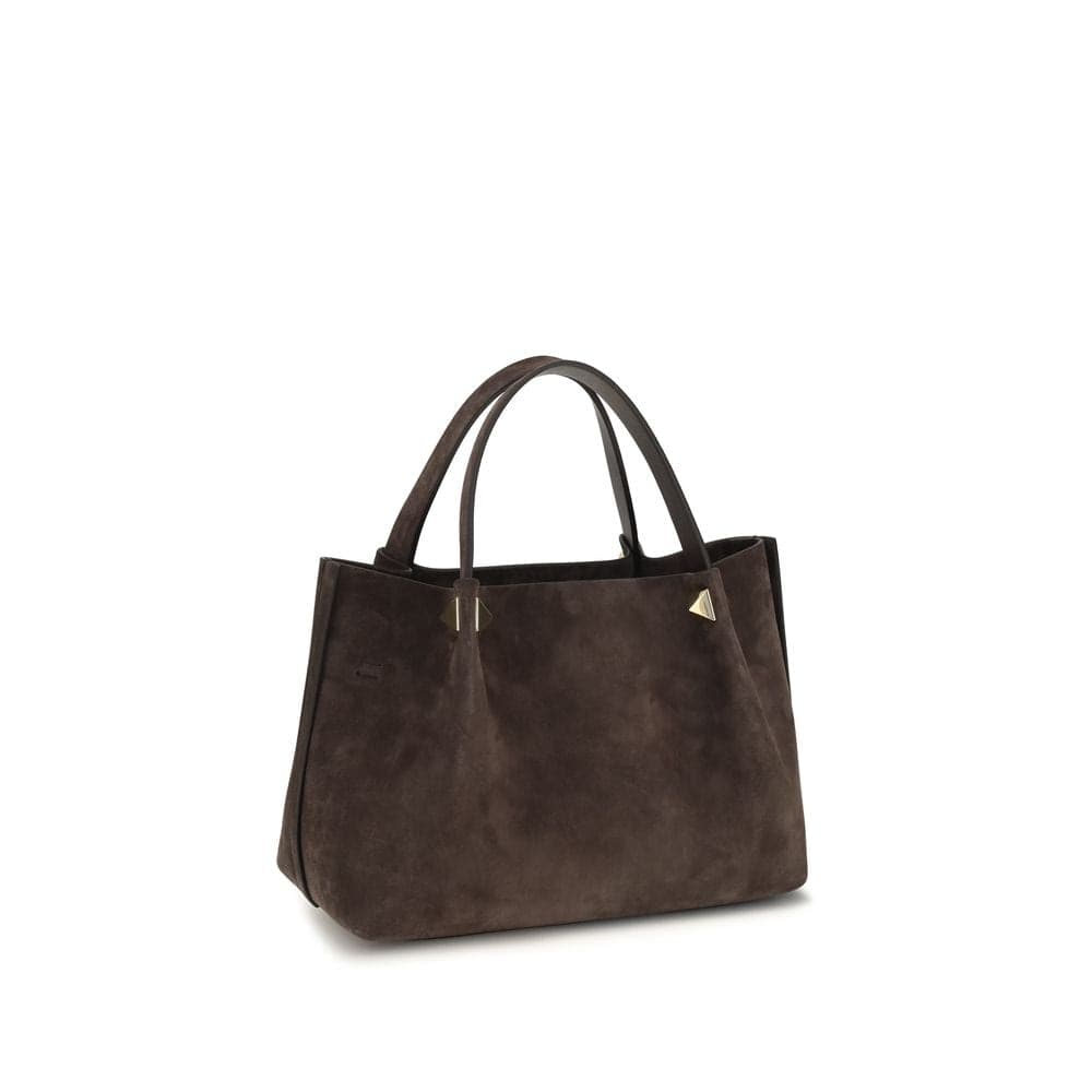 Valentino Garavani Brown Calf Leather Bos Taurus Handbag - 3
