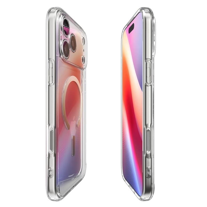 Spigen Ultra Hybrid Mag MagSafe - Case for iPhone 17 Pro Max (Clear/Gold) - 5