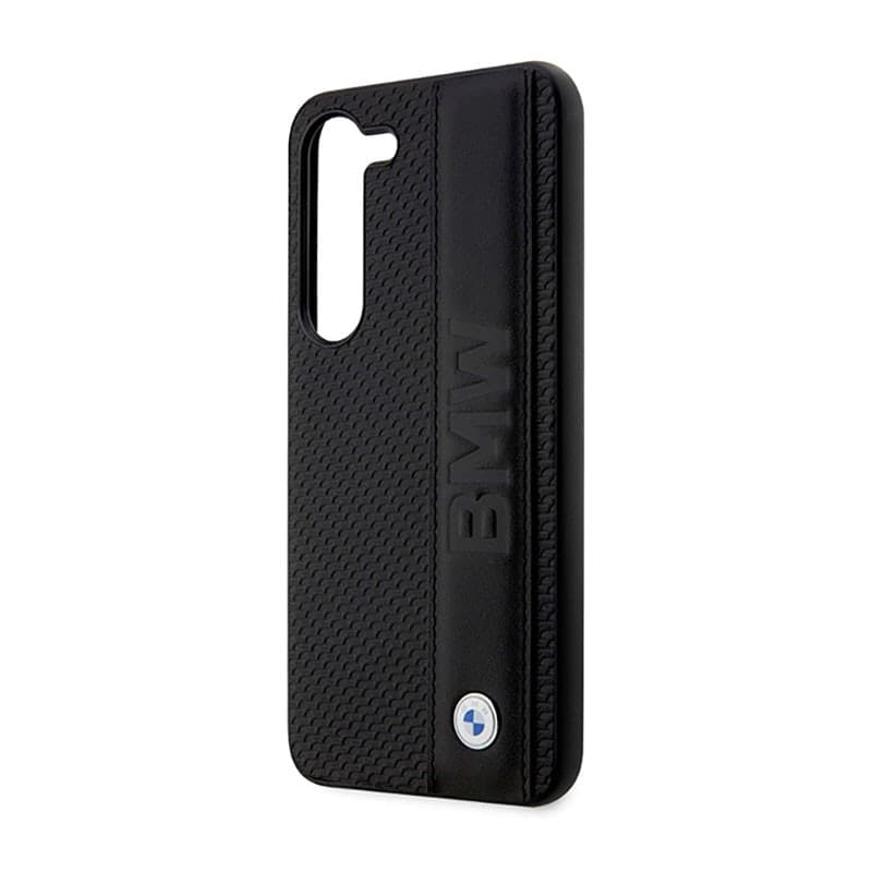 BMW Leather Textured & Stripe - Case for Samsung Galaxy S23+ (Black) - 6