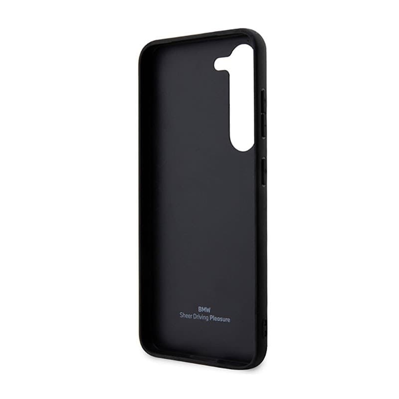 BMW Leather Textured & Stripe - Case for Samsung Galaxy S23+ (Black) - 7
