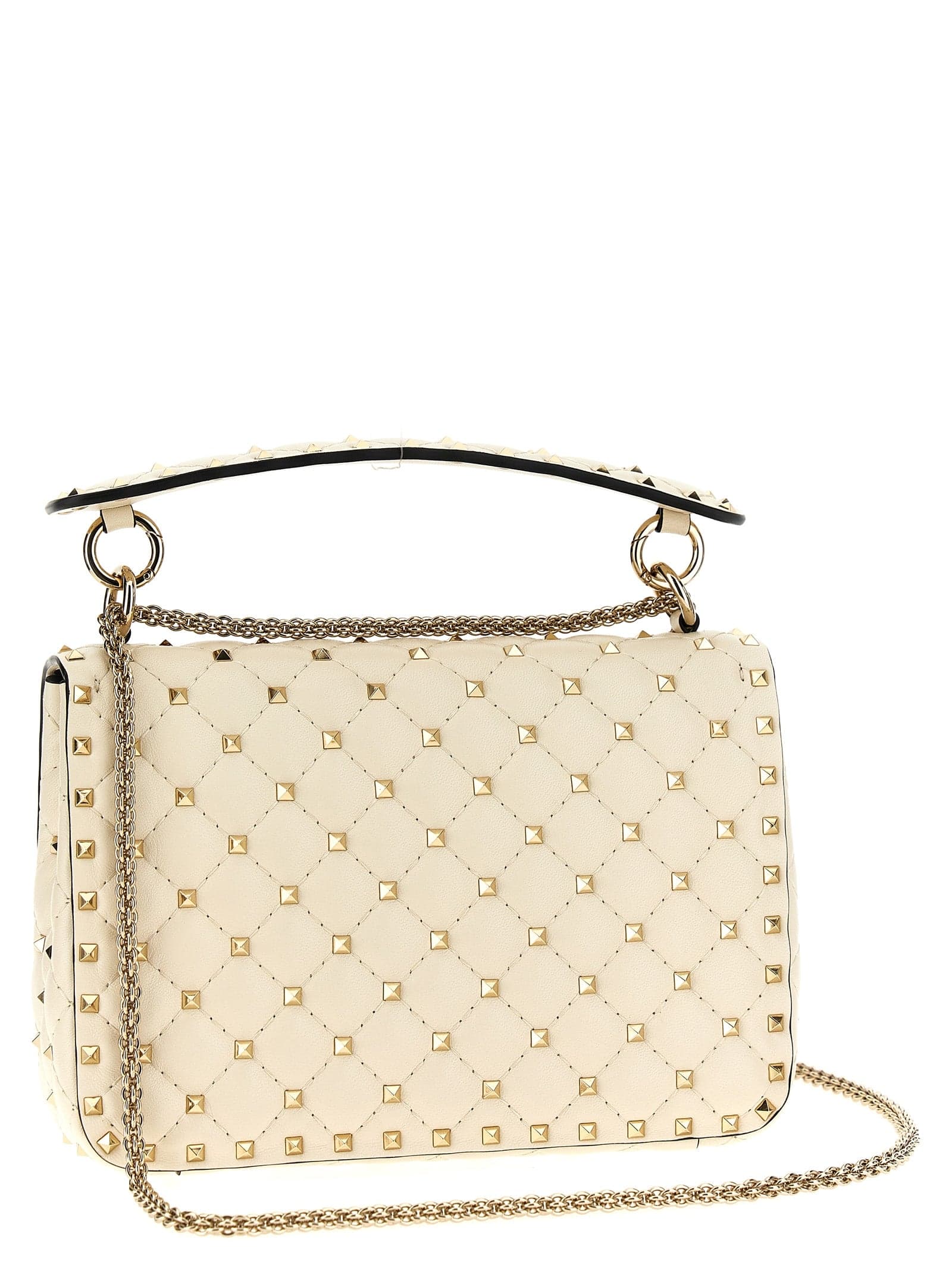 Valentino Garavani White Lamb Leather Shoulder Bag - 2