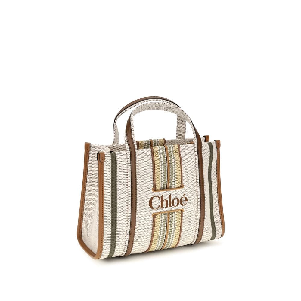 Chloé Beige Cotton Shoulder Bag - 2
