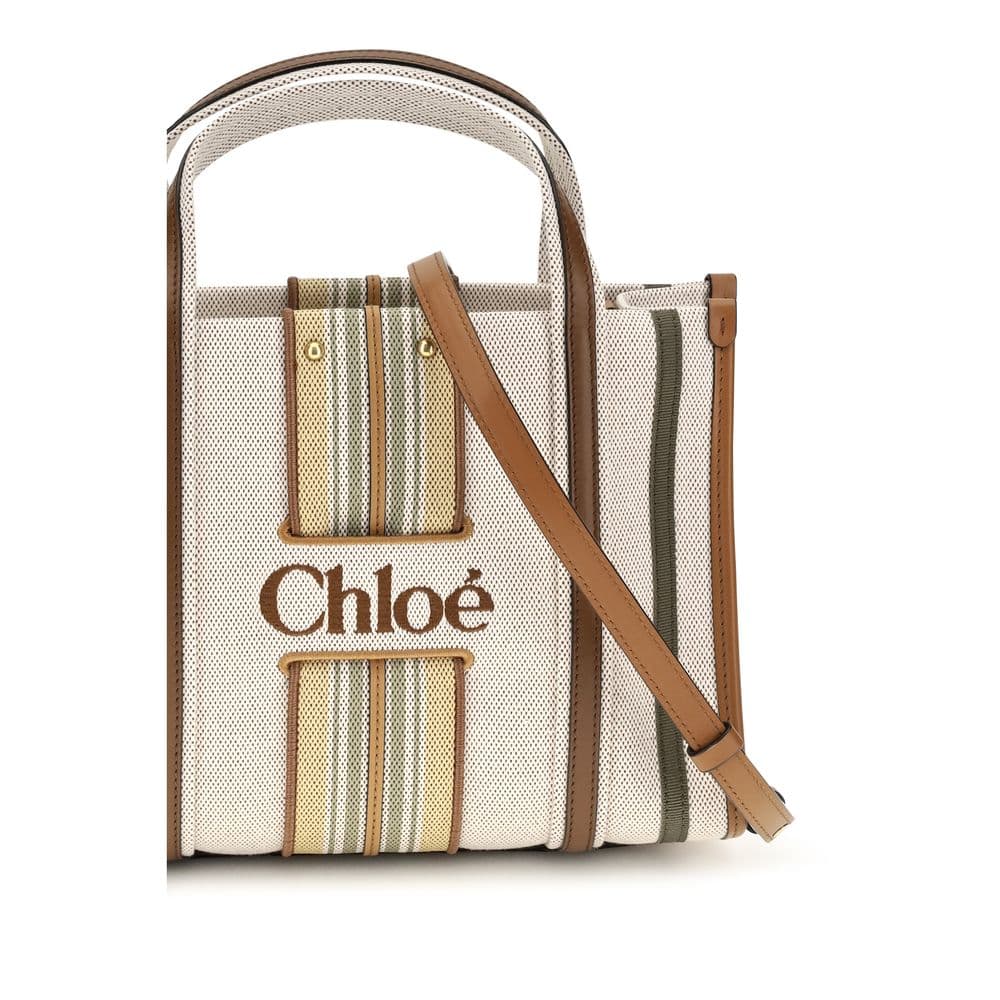 Chloé Beige Cotton Shoulder Bag - 4