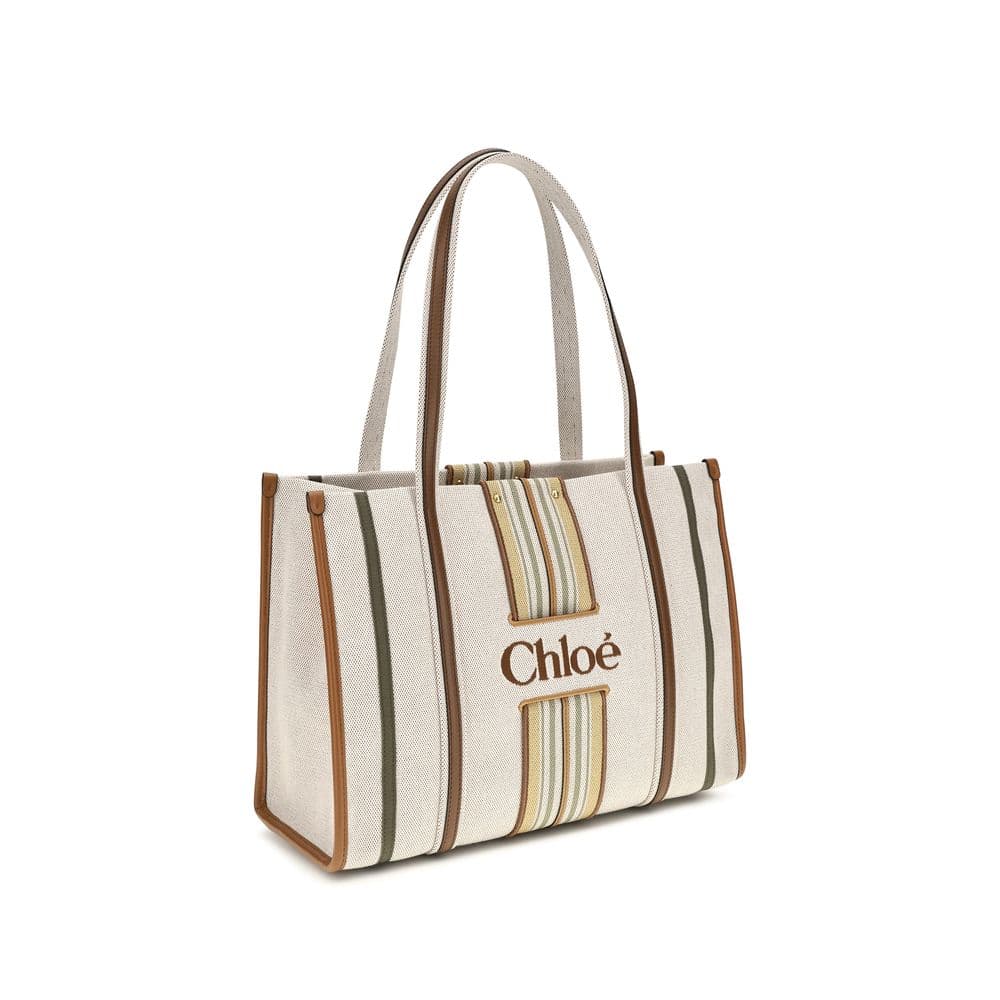 Chloé Beige Cotton Shoulder Bag - 2