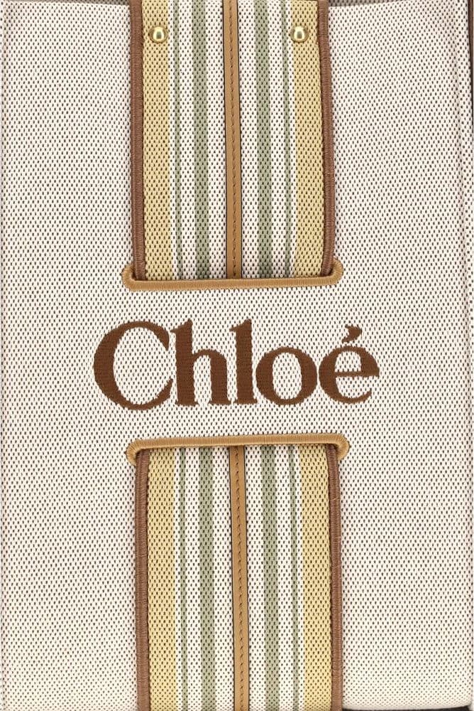 Chloé Beige Cotton Shoulder Bag - 4