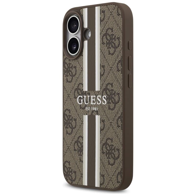 Guess 4G Printed Stripes MagSafe - Case iPhone 17 (brown) - 2