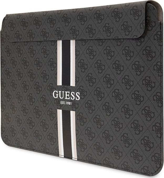 Guess 4G Printed Stripes Computer Sleeve - 14" Notebook Case (Black) - 2