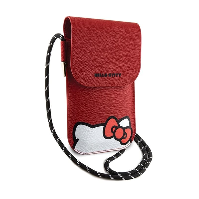 Hello Kitty Leather Hiding Kitty Cord - Phone crossbody bag (red) - 3