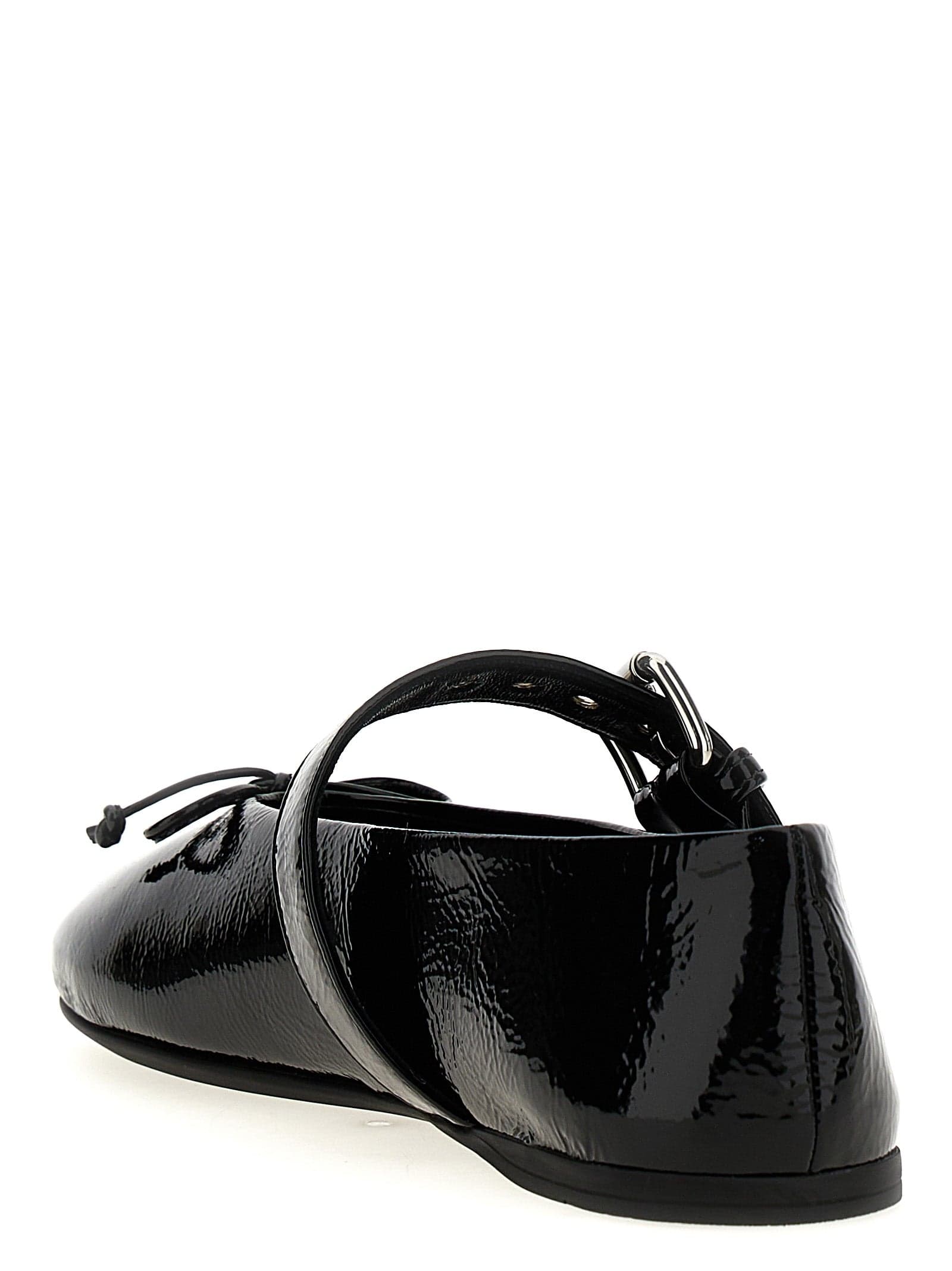 Miu Miu Black Calfskin Ballet Flats - 3