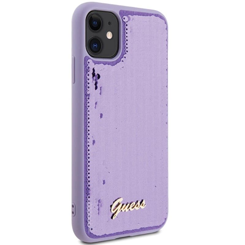 Guess Sequin Script Metal - iPhone 11 Case (purple) - 3