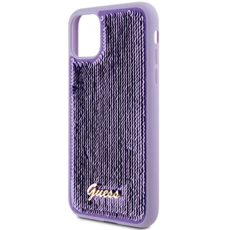 Guess Sequin Script Metal - iPhone 11 Case (purple) - 5