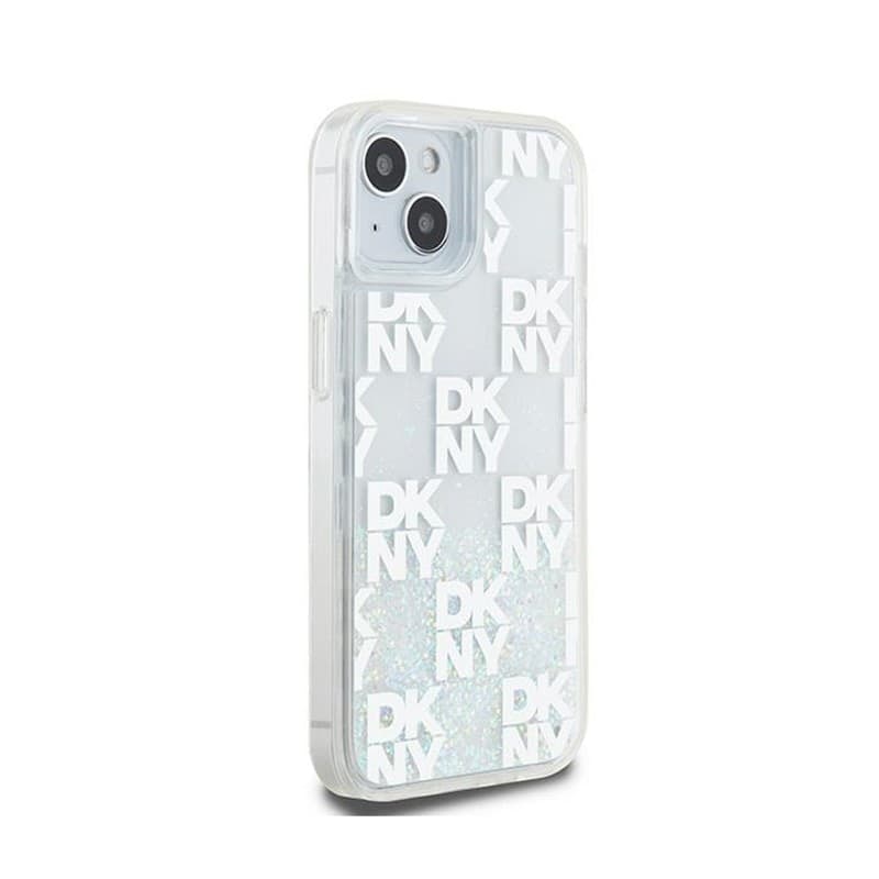 DKNY Liquid Glitter Multilogo - Case iPhone 15 / 14 / 13 (white) - 4