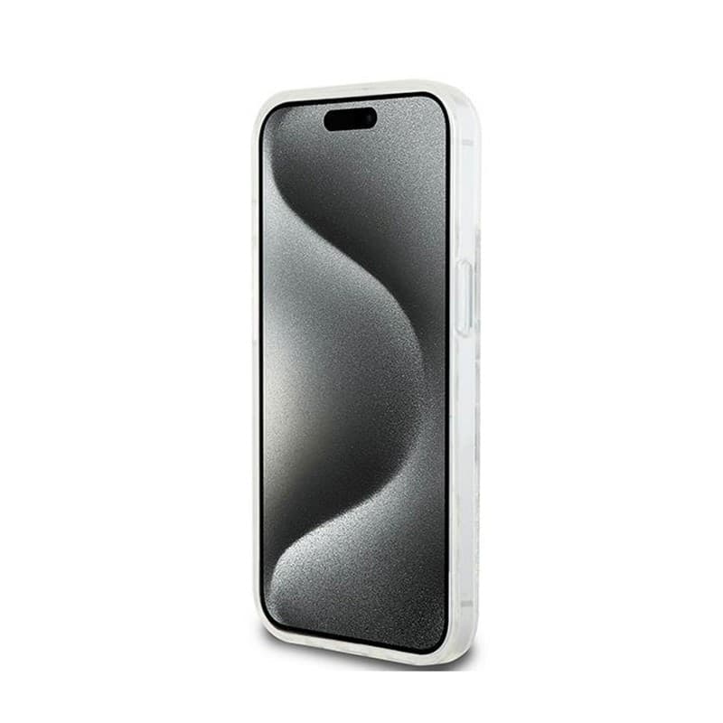 DKNY Liquid Glitter Multilogo - Case iPhone 15 / 14 / 13 (white) - 5