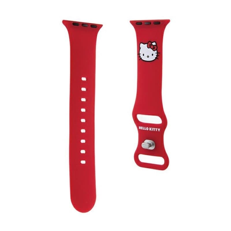 Hello Kitty Silicone Kitty Head - Strap for Apple Watch 38/40/41 mm (red) - 3