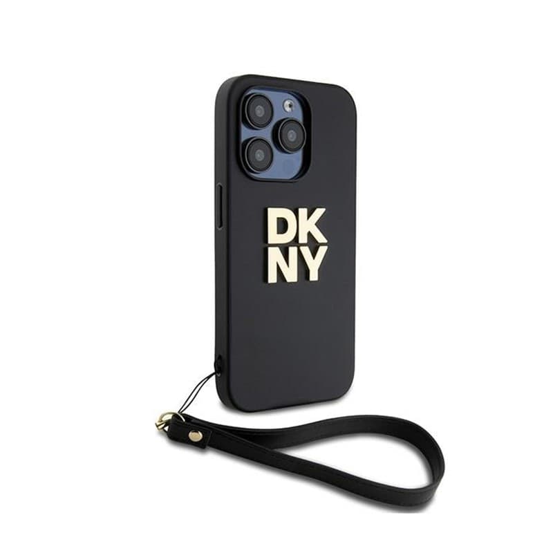 DKNY Wrist Strap Stock Logo - Case for iPhone 15 Pro (Black) - 2