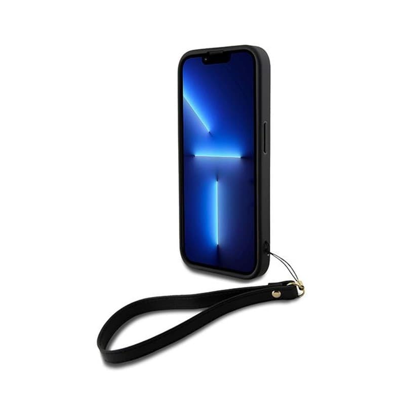 DKNY Wrist Strap Stock Logo - Case for iPhone 15 Pro (Black) - 3