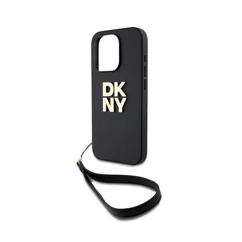 DKNY Wrist Strap Stock Logo - Case for iPhone 15 Pro (Black) - 4