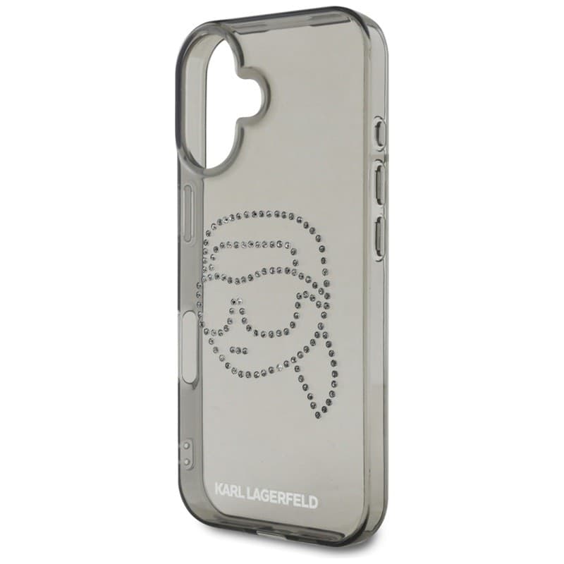 Karl Lagerfeld IML Rhinestones Karl Head - Case for iPhone 16 (black) - 6