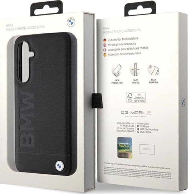 BMW Leather Hot Stamp - Samsung Galaxy S23 FE Case (black) - 7