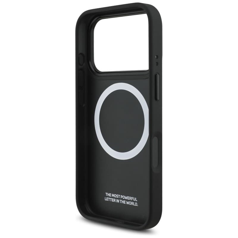 Custodia MagSafe con logo BMW M a strisce perforate per iPhone 17 Pro (blu navy) - 7