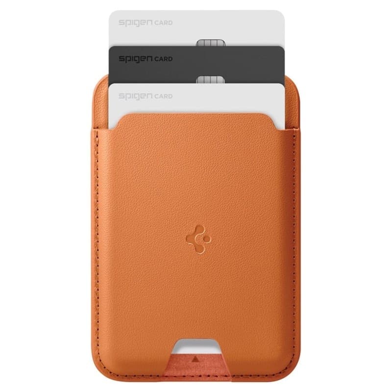 Spigen Valentinus MagSafe - Portafoglio magnetico (arancione metallizzato) - 3