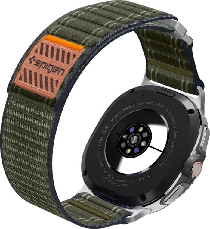Spigen WBF0 Band - Cinturino per Samsung Galaxy Watch 8 / 8 Classic 40 / 44 / 46 mm (verde) - 8
