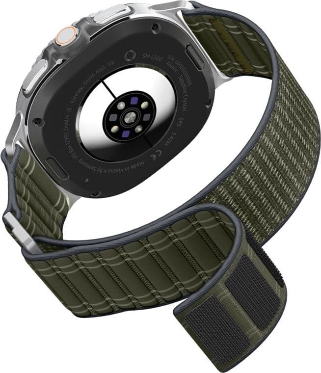 Spigen WBF0 Band - Cinturino per Samsung Galaxy Watch 8 / 8 Classic 40 / 44 / 46 mm (verde) - 9