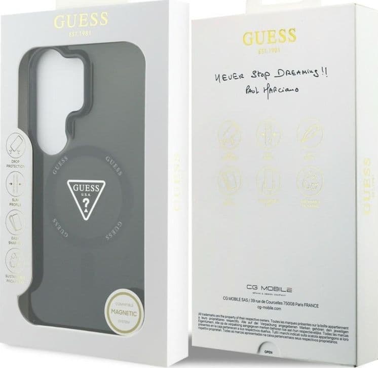 Custodia Guess IML Gradient Triangle MagSafe per Samsung Galaxy S26 Ultra (nera) - 8