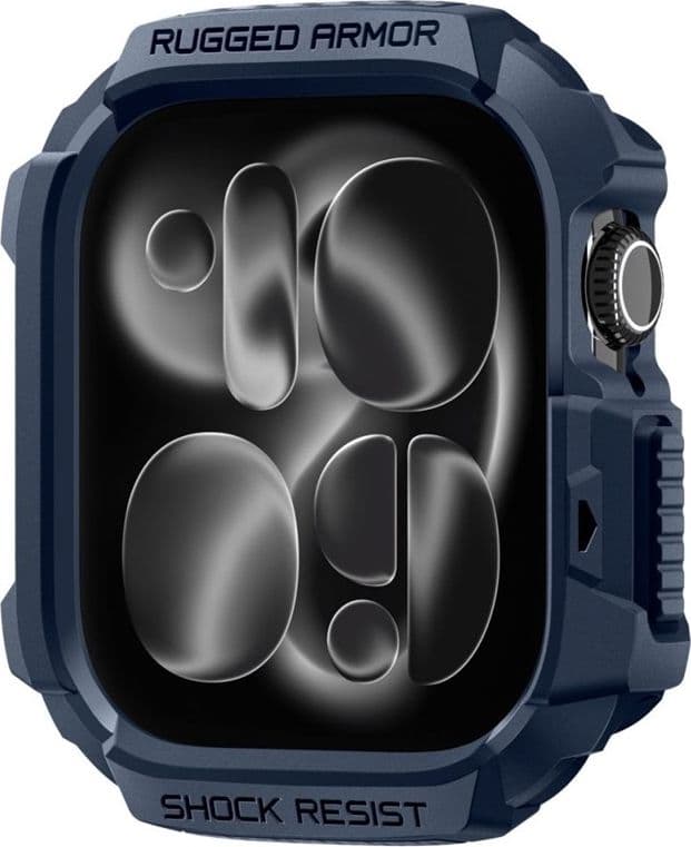 Spigen Rugged Armor V2 - Custodia per Apple Watch 10/11 42 mm (blu navy) - 2