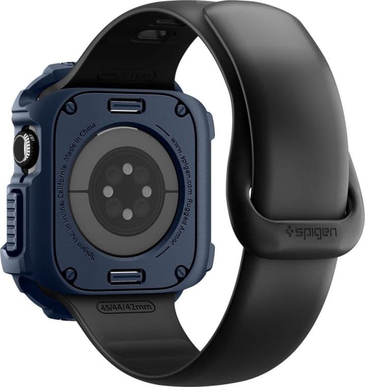 Spigen Rugged Armor V2 - Custodia per Apple Watch 10/11 42 mm (blu navy) - 4