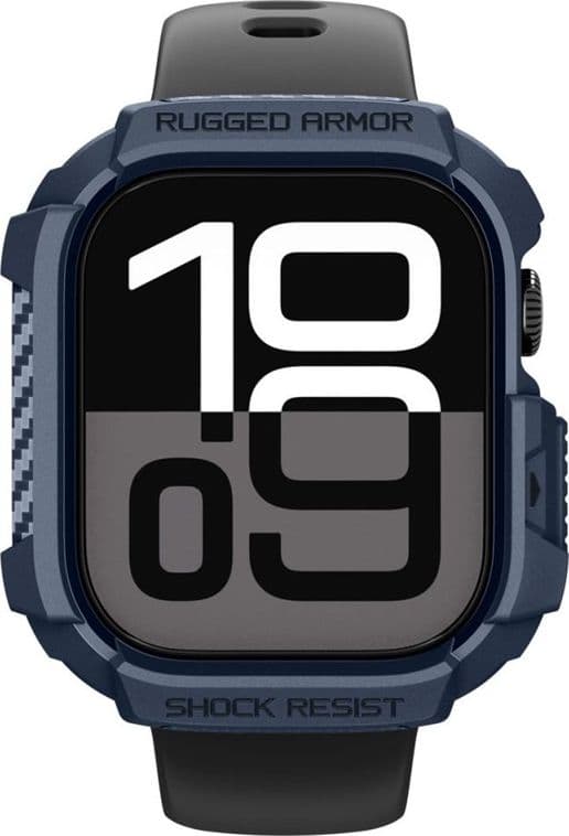 Spigen Rugged Armor V2 - Custodia per Apple Watch 10/11 42 mm (blu navy) - 6