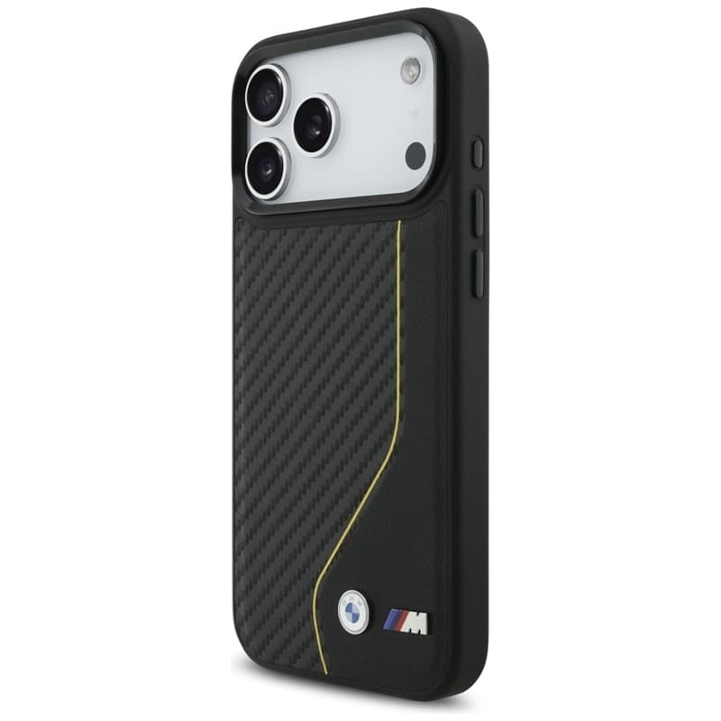BMW M Carbon Line & Logo MagSafe - Case iPhone 17 Pro Max (yellow) - 2