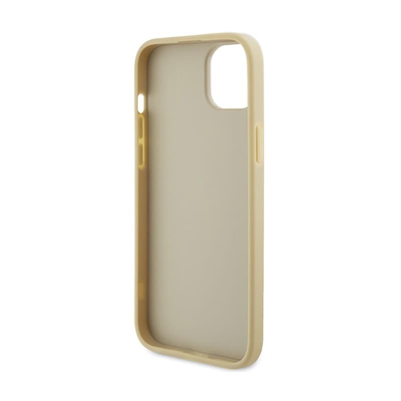 Guess 4G Strass Metal Logo - Case for iPhone 15 (Gold) - 7