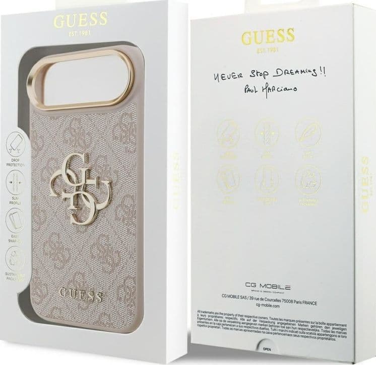 Guess 4G Big 4G Classic Logo - Case iPhone Air (Pink / Gold) - 8