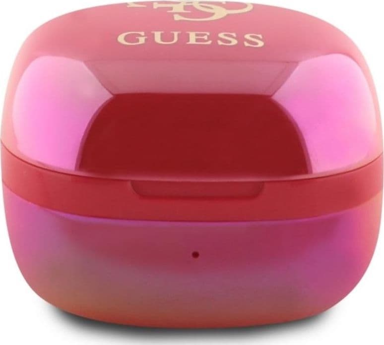 Guess 4G Printed Logo - Bluetooth TWS Headphones + Charging Case (Fuchsia) - 3