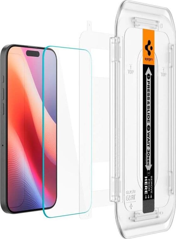 Spigen GLAS.TR EZ FIT 2-Pack - Tempered glass for iPhone 16 Pro Max / 17 Pro Max 2 pcs - 4