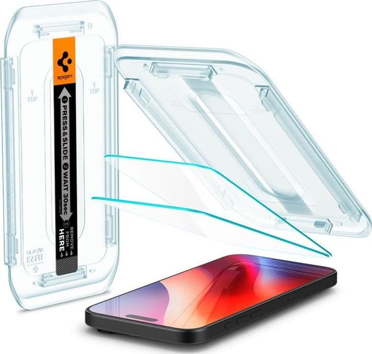 Spigen GLAS.TR EZ FIT 2-Pack - Tempered glass for iPhone 16 Pro Max / 17 Pro Max 2 pcs - 9
