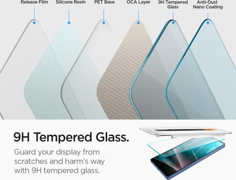 Spigen Glas.TR EZ Fit 2-Pack - Tempered Glass for Samsung Galaxy S25 Ultra (2 pieces) - 10