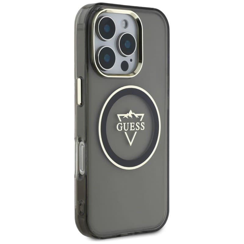 Guess IML Metal Mountain Logo MagSafe - Case for iPhone 16 Pro (black) - 4