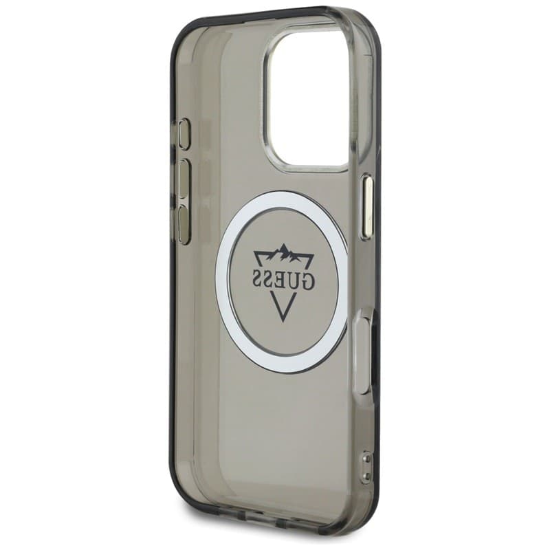 Guess IML Metal Mountain Logo MagSafe - Case for iPhone 16 Pro (black) - 7
