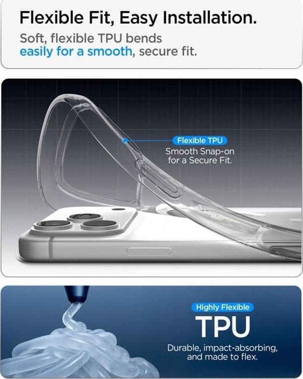 Spigen Liquid Crystal Mag MagSafe - Custodia per iPhone 18 Pro Max / 17 Pro Max (Trasparente/Bianco) - 7
