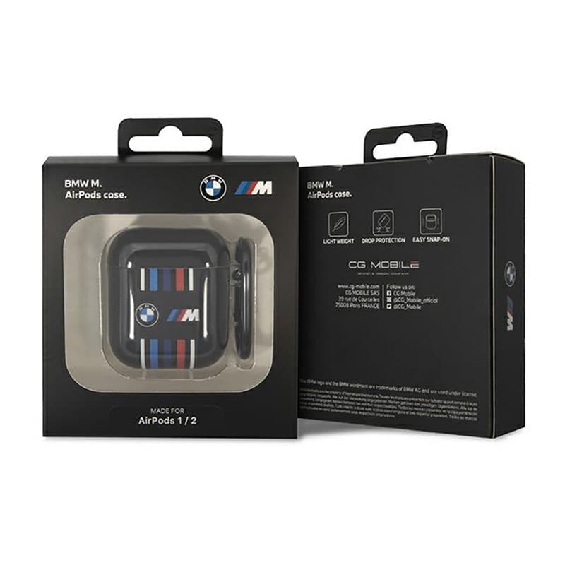 BMW Multiple Coloured Lines - Case for Apple AirPods 1/2 gen (Black) - 3