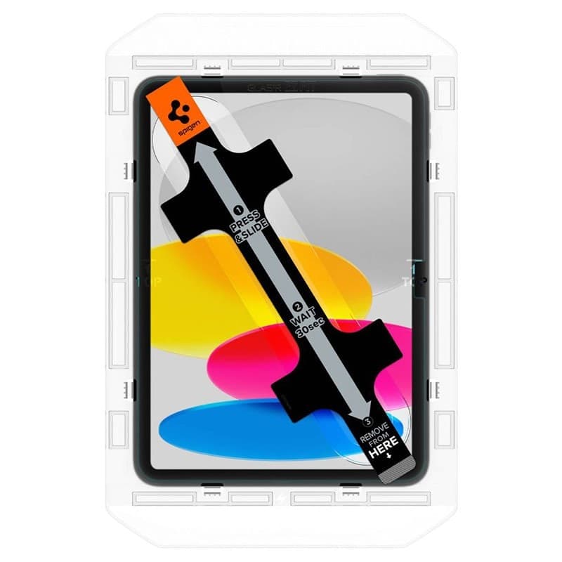 Spigen GLAS.TR EZ FIT - Tempered Glass for Apple iPad iPad 11” (2025) / 10.9" (2022) (Transparent) - 2